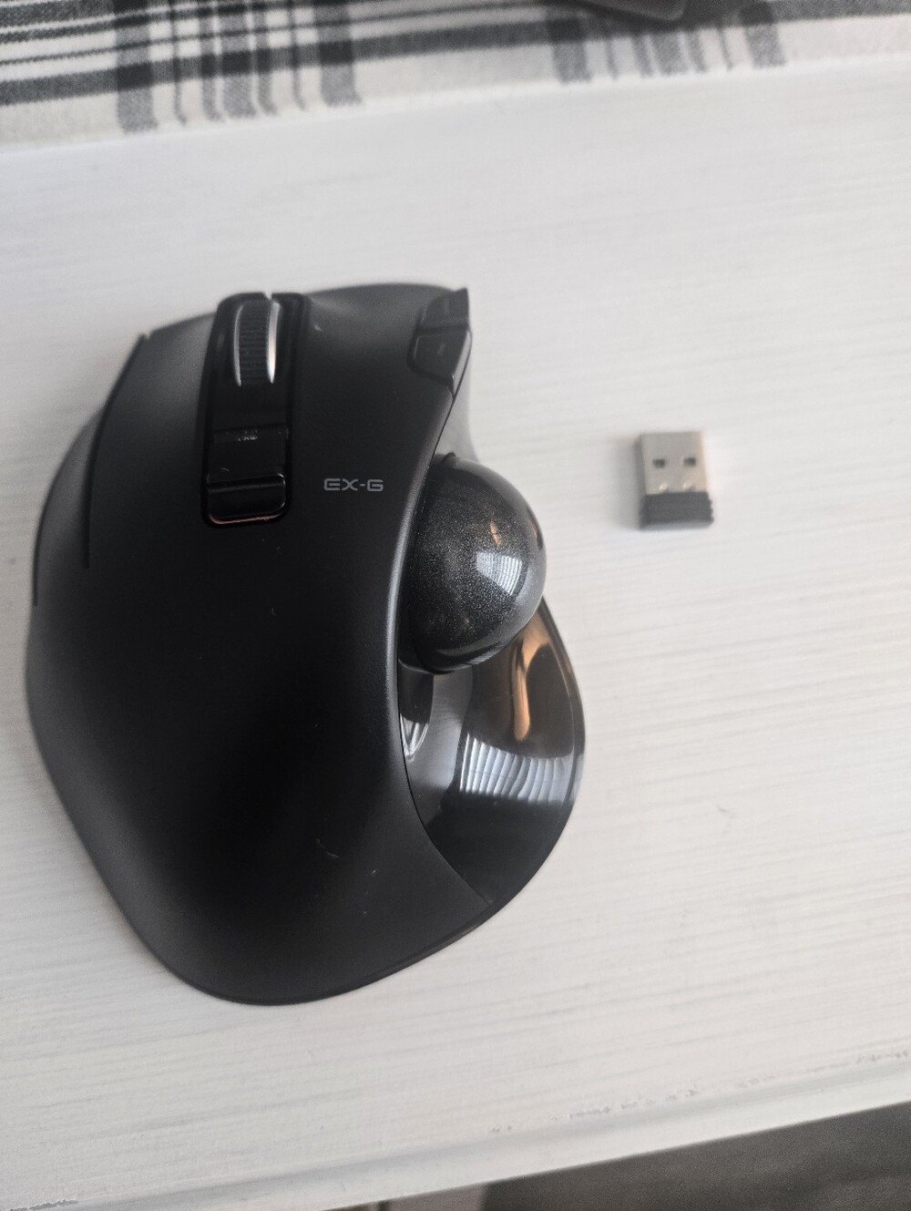 ELECOM EX-G Left-Hand Wireless Trackball Mouse w/ USB Receiver